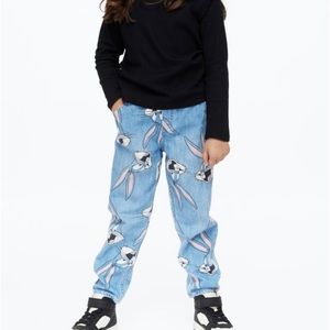 H&M Bugs Bunny Pants Relax Fit Sz 8 Kids Warner Brothers